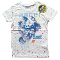 Boys Girls Sonic The Hedgehog T Shirt Top Gamer Tshirt Age 7 - 14 Years