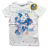 Boys Girls Sonic The Hedgehog T Shirt Top Gamer Tshirt Age 7 - 14 Years