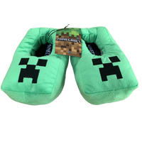 Boys Girls Minecraft Gamer Gaming Creeper Slippers / Boots / Mules