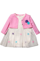 Baby Girl Bodysuit Tutu Dress & Bolero Cardigan Set Spanish Style Outfit