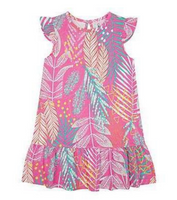 Girls Mothercare Pink Tropical Summer Dress Cotton Baby Age 1 - 10 Years