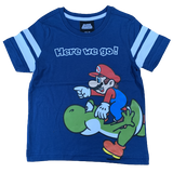 Boys Girls Super Mario T-Shirt Top 100% Cotton Short Sleeve Kids Age 2 - 9 Years