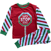 Baby Boys Girls Santa Stop Here! Christmas Pyjamas Xmas Eve Box