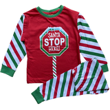 Baby Boys Girls Santa Stop Here! Christmas Pyjamas Xmas Eve Box