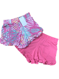 Girls Mothercare Pink Tropical 4 Piece Vests & Shorts Set