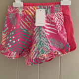 Girls Mothercare Pink Tropical 4 Piece Vests & Shorts Set