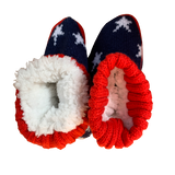 Boys Slippers Boots Space Planet Rocket Spaceship Super Soft Sherpa Socks