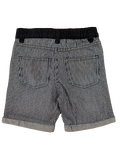 Boys Jean Shorts Denim Adjustable Waist Patch Pinstripe Baby Age 1 - 5 Years