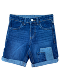 Boys Jean Shorts Denim Adjustable Waist Patch Pinstripe Baby Age 1 - 5 Years