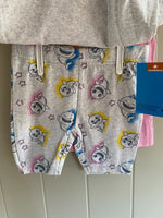 Girls Baby Shark 3 PIECE SET - YOU GET 2 x T-Shirts & 1 x Cycle Shorts